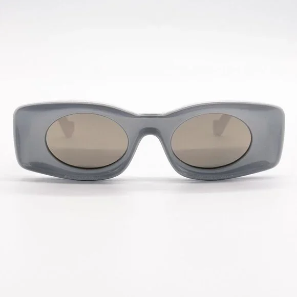 NEW LOEWE SUNGLASSES LW40033I 24C SILVER UNISEX EYEWEAR - Picture 4 of 10